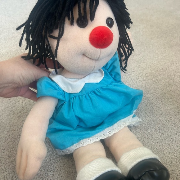 Big Comfy Couch 1995 Molly 25" Plush Doll Blue Dress Yarn Hair Vintage Stuffed - Picture 3 of 5